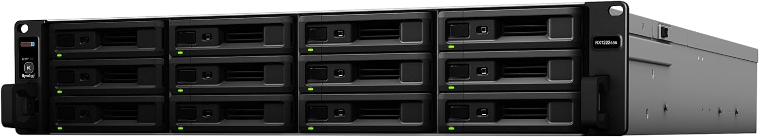 Synology Expansión para Rack de 12 bahías RX1222sas (sin Disco)