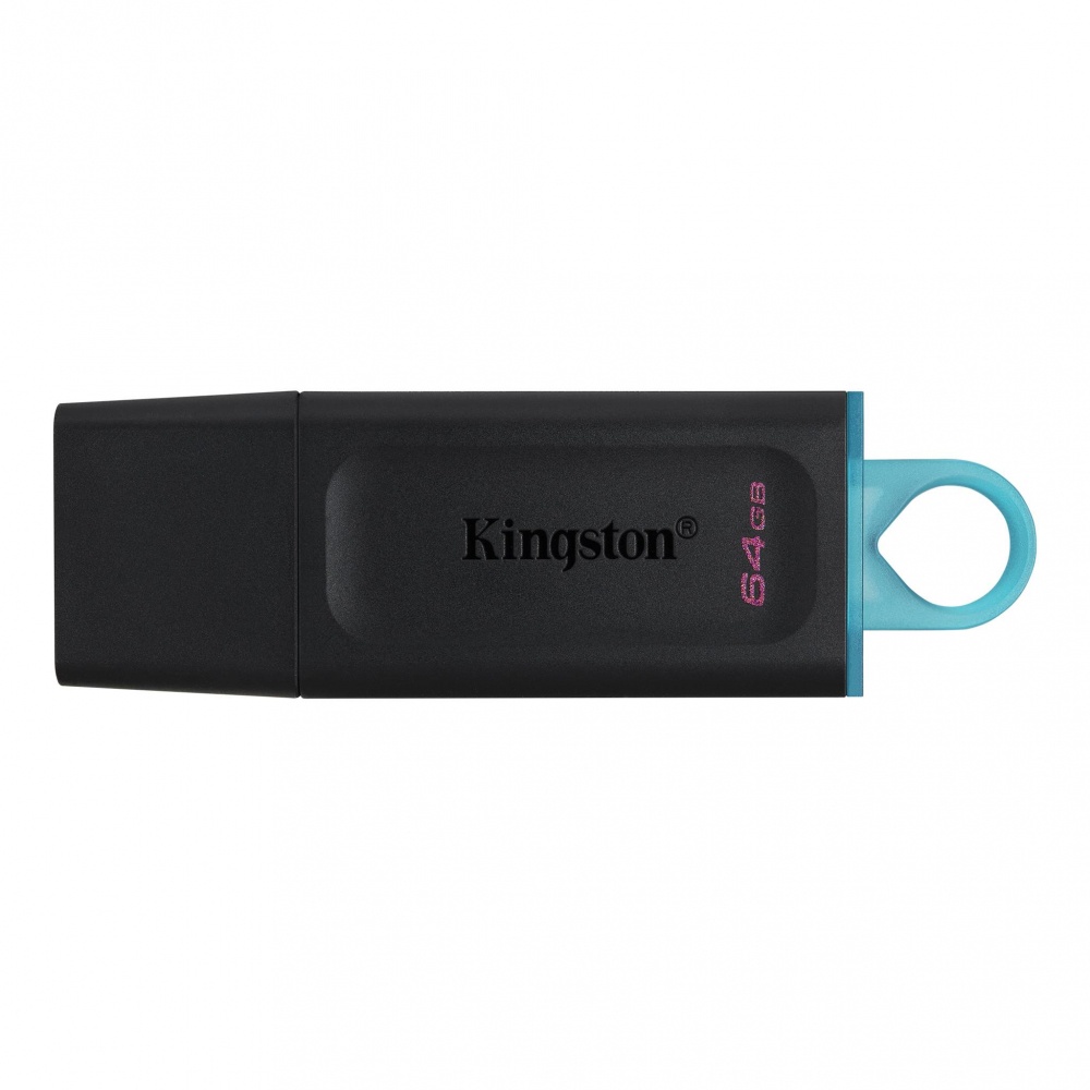 Memoria usb Kingston DataTraveler Exodia 64GB, 3.2 Gen 1, Factor de forma Tapa, Color Negro