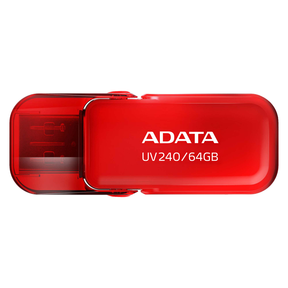 Memoria usb ADATA UV240, 64 GB, USB tipo A, 2.0, Color Rojo
