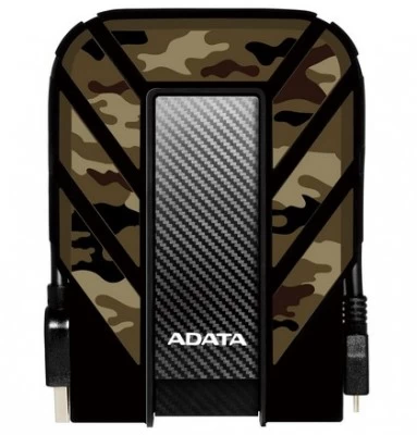 Disco Duro Externo ADATA HD710M Pro, 1TB, USB 3.1, IP68, Contra Agua, Resistente a Caidas, Color Camuflaje Militar