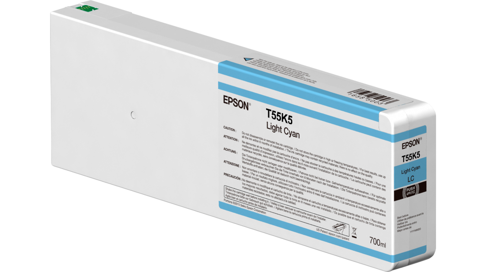 Tinta epson ultrachrome hdÂcian claro 700 ml.