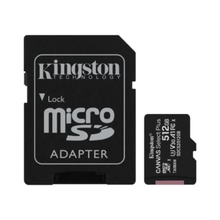 Memoria Micro SD Kingston Canvas Select Plus 512GB SDXC, V30, A1