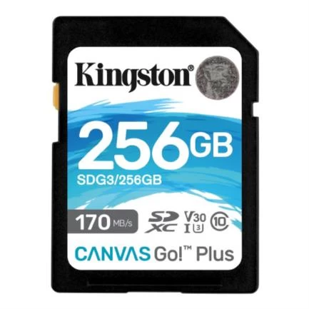 Memoria kingston sdxc canvas go! plus 170rc10 uhs-i u3...