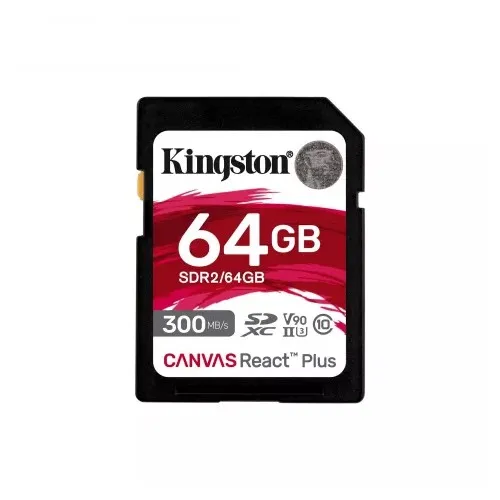 Memoria sd kingston sdxc canvas react plus 300r uhs-ii...