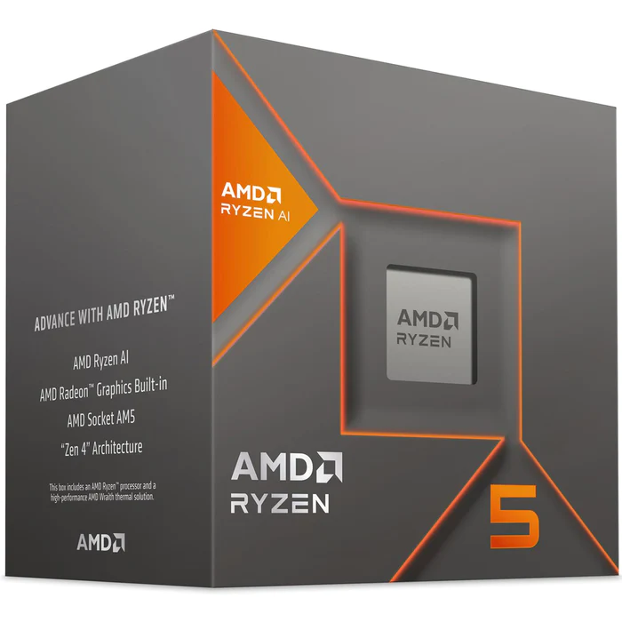 Procesador AMD Ryzen 5 8600G, AM5, 4.3 GHz, 6 Nucleos, Graficos AMD Radeon 760M