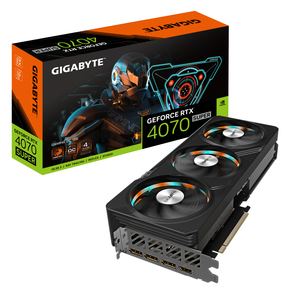 Tarjeta de Video Gigabyte Gaming GeForce RTX 4070 SUPER GAMING 12gb, 192 Bit, GDDR6X, 7680 x 4320 Pixeles