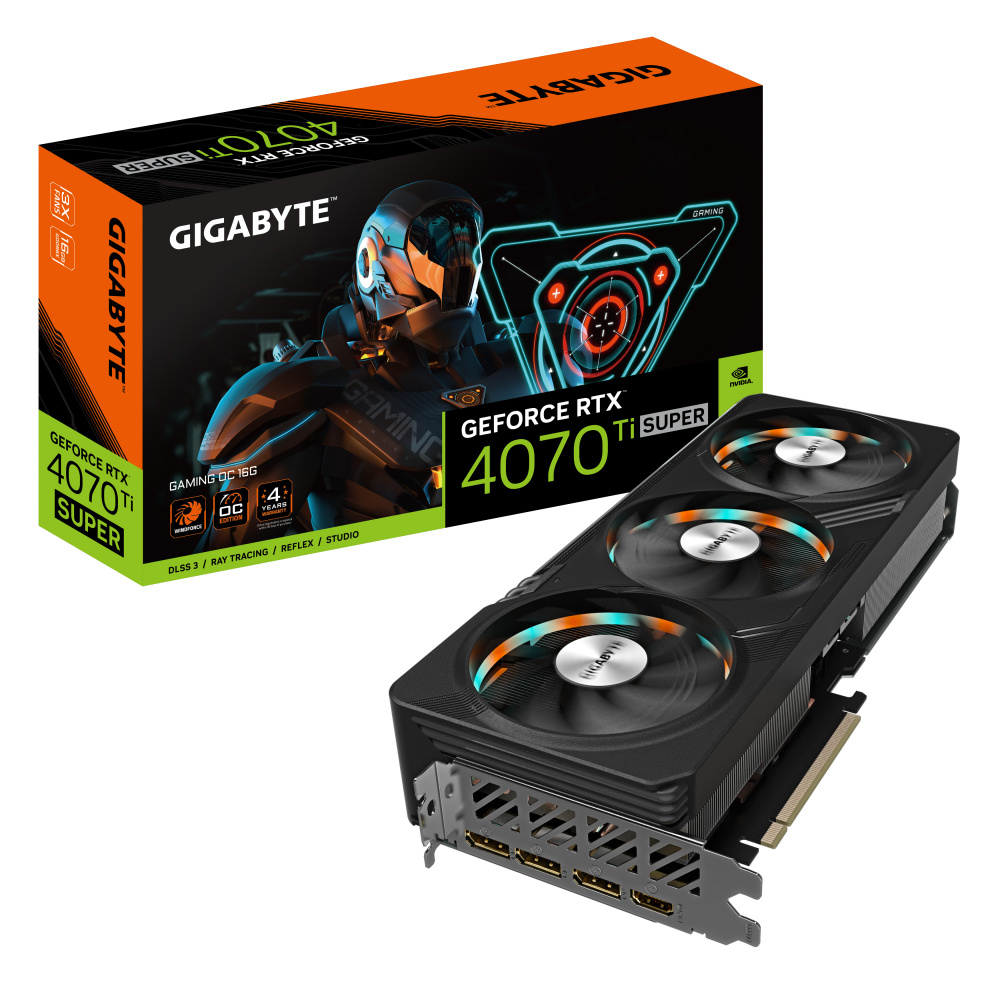 Tarjeta de Video Gigabyte GAMING GeForce RTX 4070 Ti SUPER, 16GB, 256 Bit, GDDR6X,
