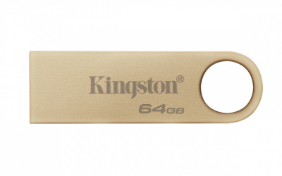 Memoria USB Kingston DataTraveler SE9 G3, 64GB, USB 3.2, Lectura 220MB/s, Dorado