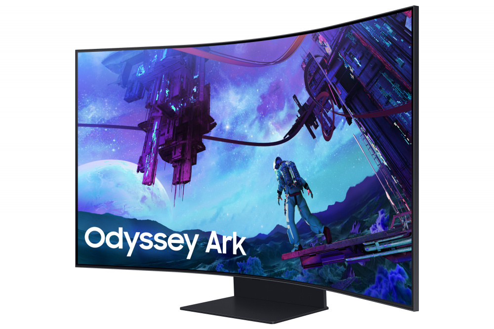 Monitor Gamer Curvo Samsung Odyssey Ark, LED, 55 Pulg, 3840x2160 4K Ultra HD, FreeSync, 165Hz, 3xHDMI, 1xDP, Negro