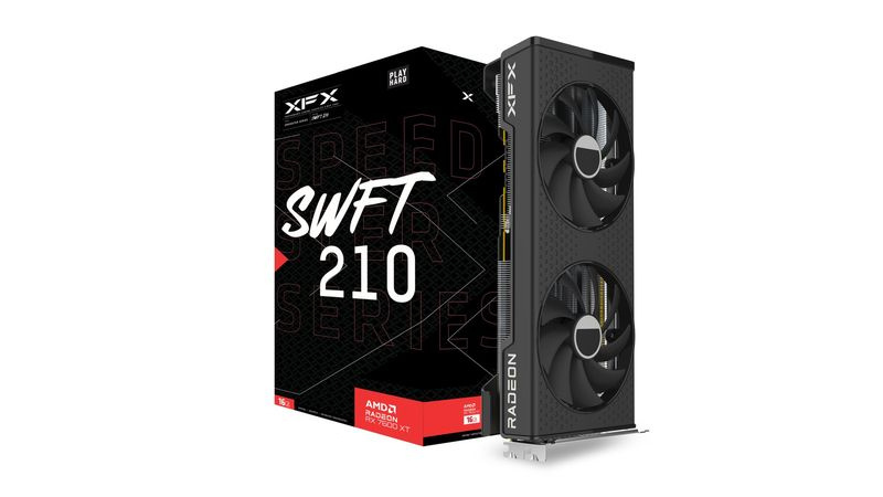 Tarjeta de Video XFX Speedster SWFT 210 AMD Radeon RX 7600 XT, 16GB 128-bit GDDR6, PCI Express 4.0