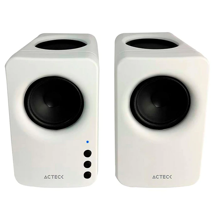 Bocinas Acteck DYNAMIC EXACT MINI BS475 Inalambricas, Bluetooth/3.5mm, Blanco