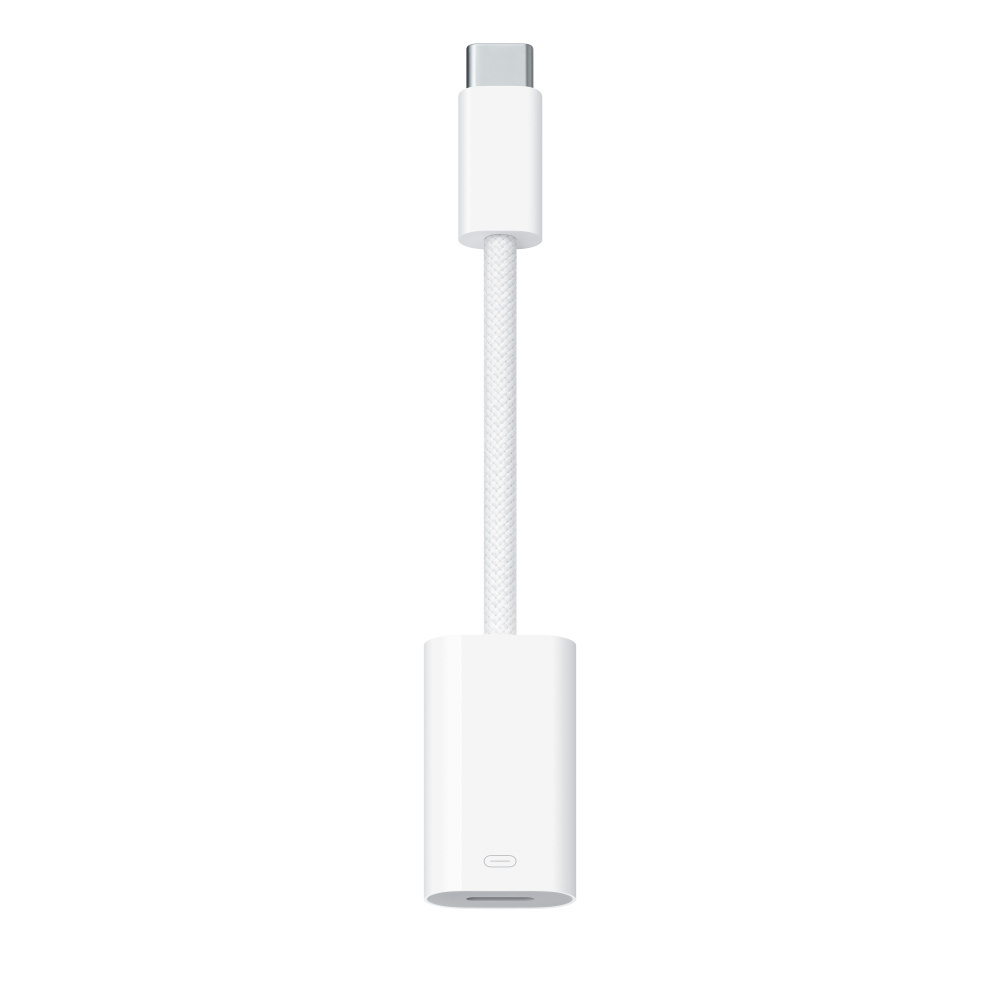 Apple adaptador usb-c macho - lightning hembra, blanco, para iphone/ipad