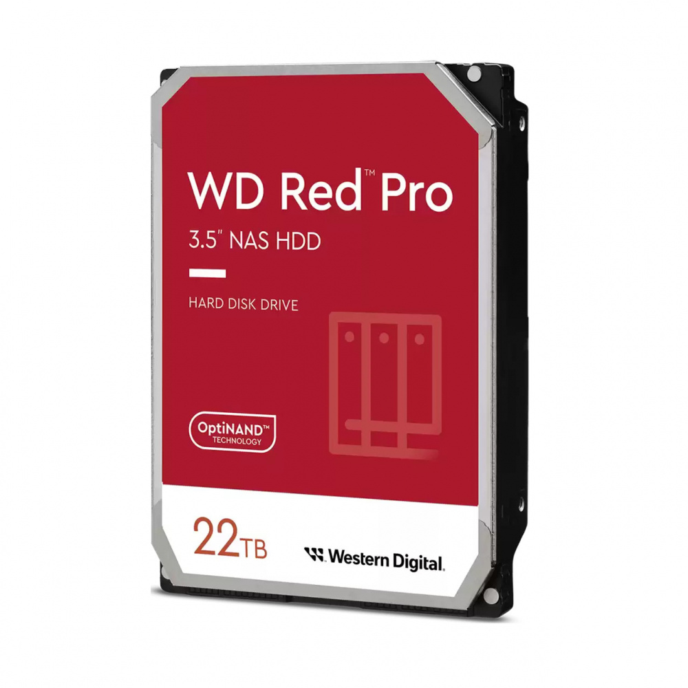 Disco Duro para NAS Western Digital WD Red Pro 3.5'', 22TB, SATA III, 6 Gbit/s, 7200RPM, 512MB Cache