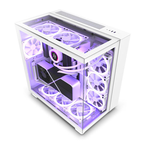 Gabinete NZXT H9 Elite Midi Tower, Ventana lateral 2 x USB 3.2