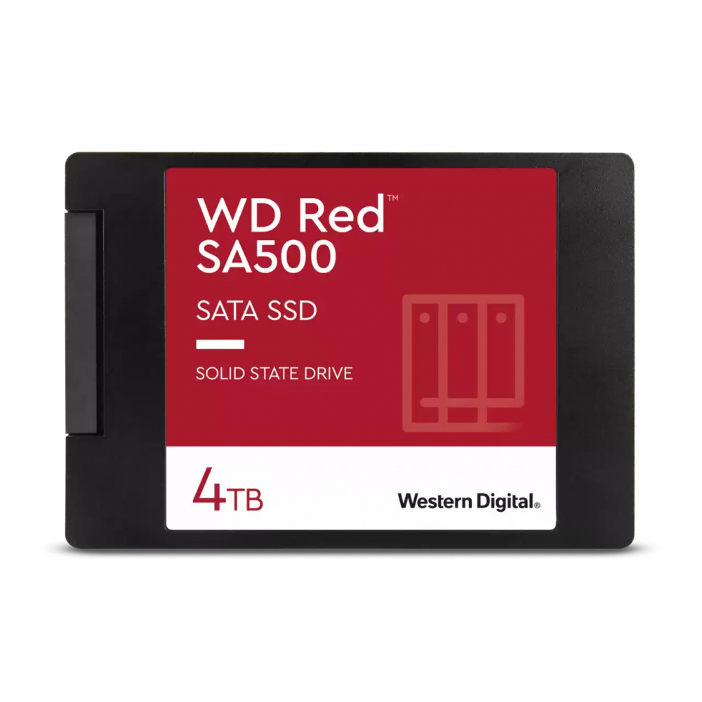 Unidad de estado solido ssd interno wd red sa500 4tb 2.5 sata3 6gb/s lect.560mbs escrit 520mbs 7mm nas (wds400t2r0a)