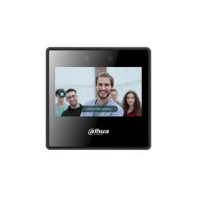 Control de Asistencia Dahua con reconocimiento facial, Pantalla 4.3" touch, WIFI, USB, Negro