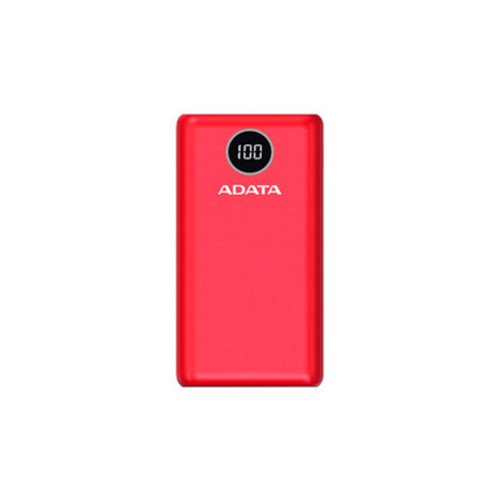 Power Bank Adata P20000QCD, 20,000 mAh, 1xUSB-C, 2xUSB 2.0, 3 puertos, Color Rojo