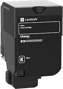Tóner Lexmark 71C8HK0 Negro, 22.000 Páginas