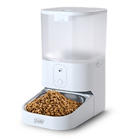 Comedero inteligente con camara para mascotas de 6 litros mmanejo con app con plato de acero inoxidable para perros y gatos