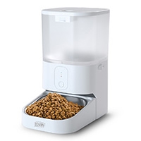 Comedero inteligente para mascotas de 6 litros manejo con app con plato de acero inoxidable para perros y gatos