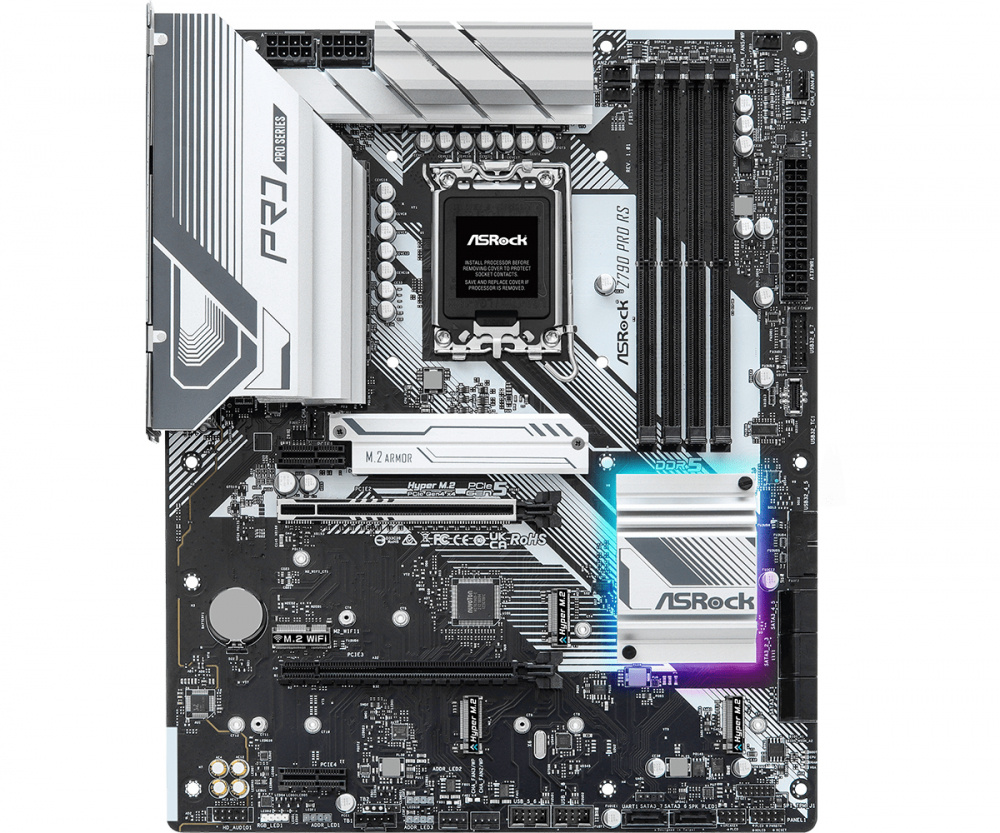 Tarjeta Madre ASRock ATX Z790 PRO RS, S-1700, Intel Z790, HDMI, 128GB DDR5 para Intel