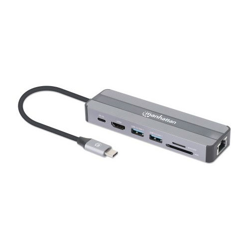 Docking manhattan usb-c 7 puertos hdmi red usb-c