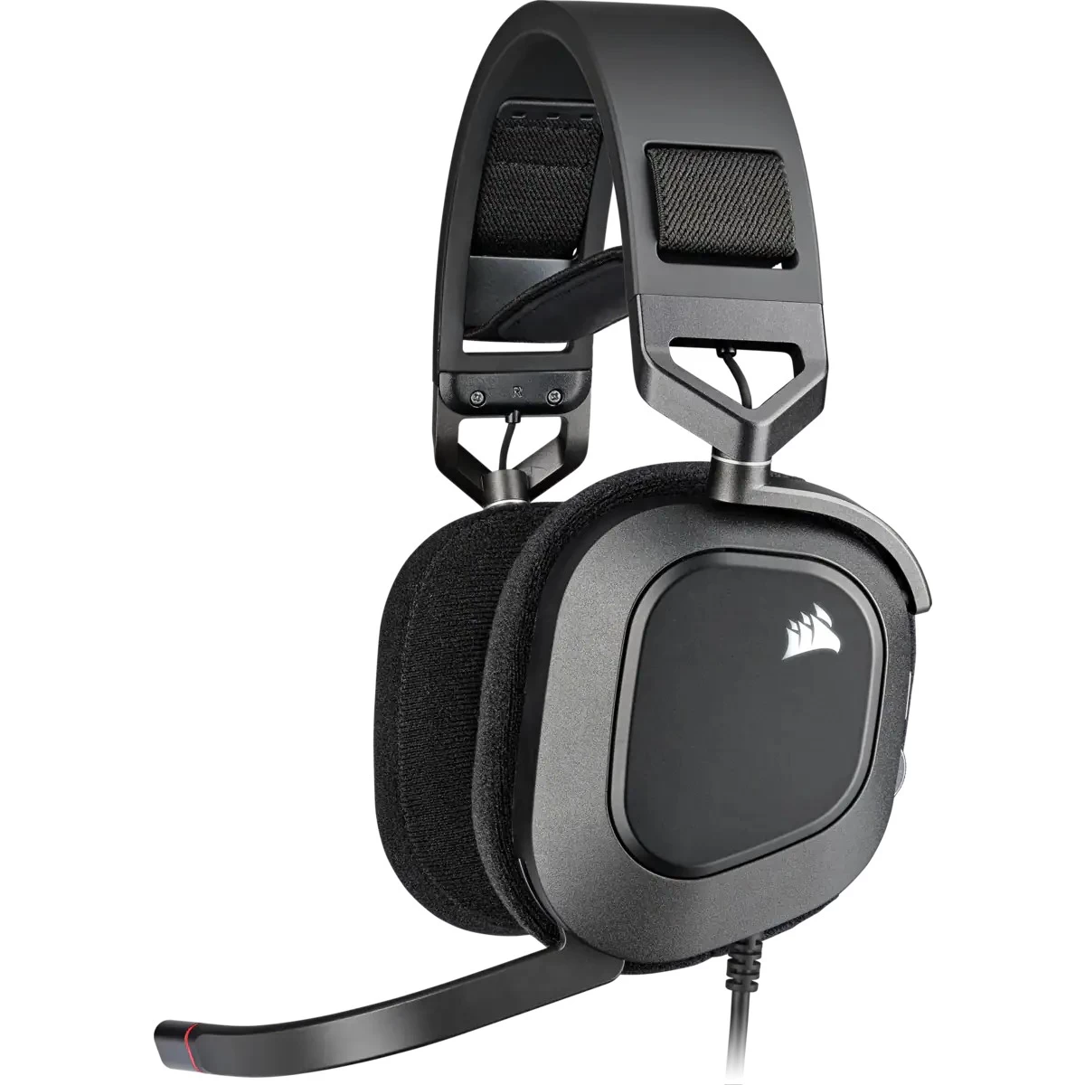 Headset corsair hs80 rgb usb wired carbon ca-9011237-na