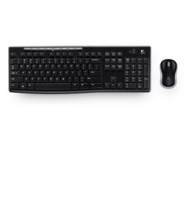 TECLADO Y MOUSE INALAMBRICO LOGITECH MK270 NEGRO MULTIMEDIA, RECEPTOR USB 2.0