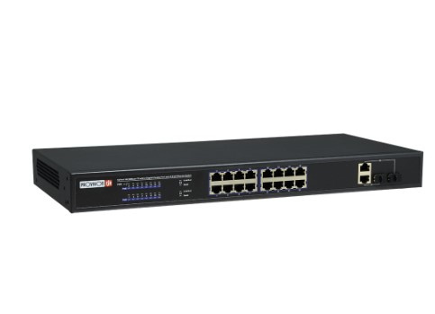 Switch Provision-ISR Fast Ethernet PoES-16250C+2Combo, 16 puertos PoE 10/100Mbps + 2 Puertos SFP - No Administrable