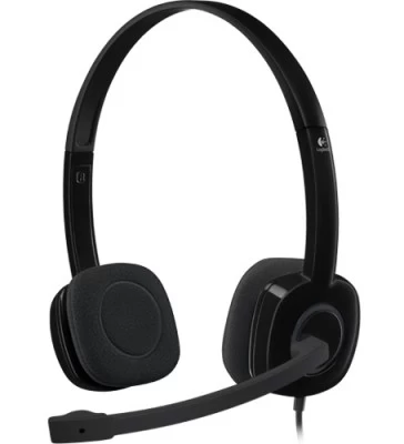 Diadema Logitech H151 Stereo Con Microfono 3.5mm, Negro