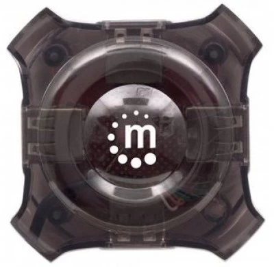 Mini HUB Manhattan, 4 puertos USB 2.0, Color Negro (162272)