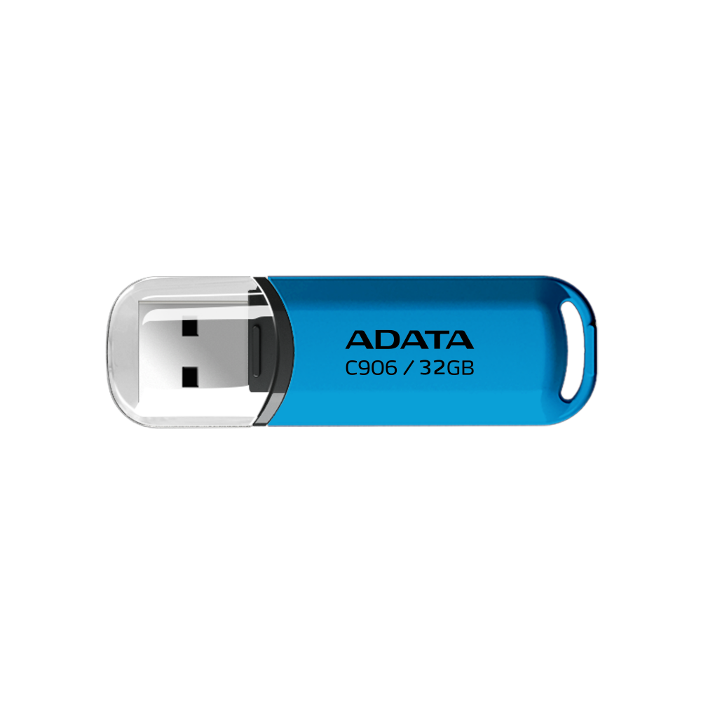 Memoria usb ADATA 32GB USB tipo A, 2.0, Color Azul, Transparente