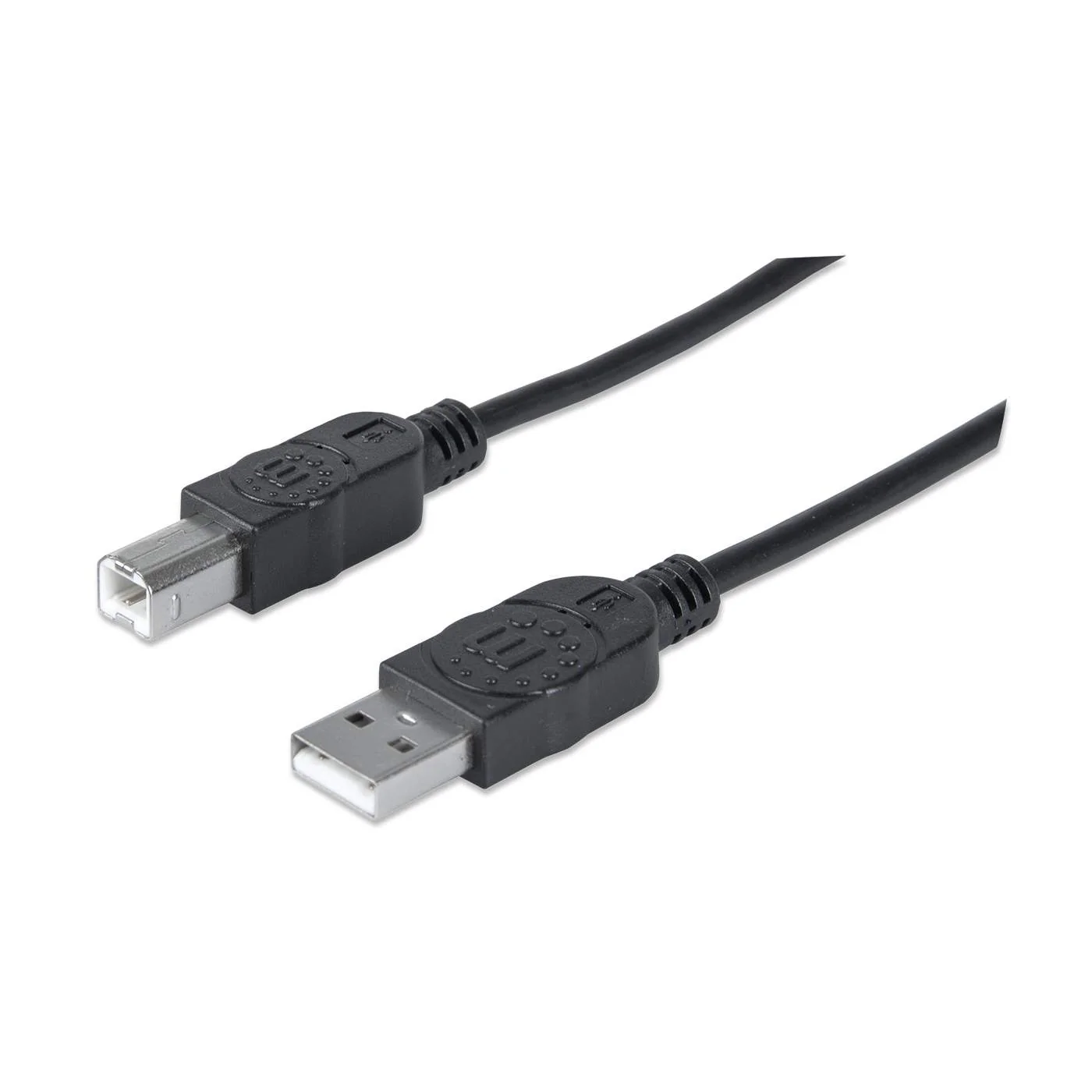 Manhattan Cable USB A Macho - USB B Macho, 1 Metro, Negro