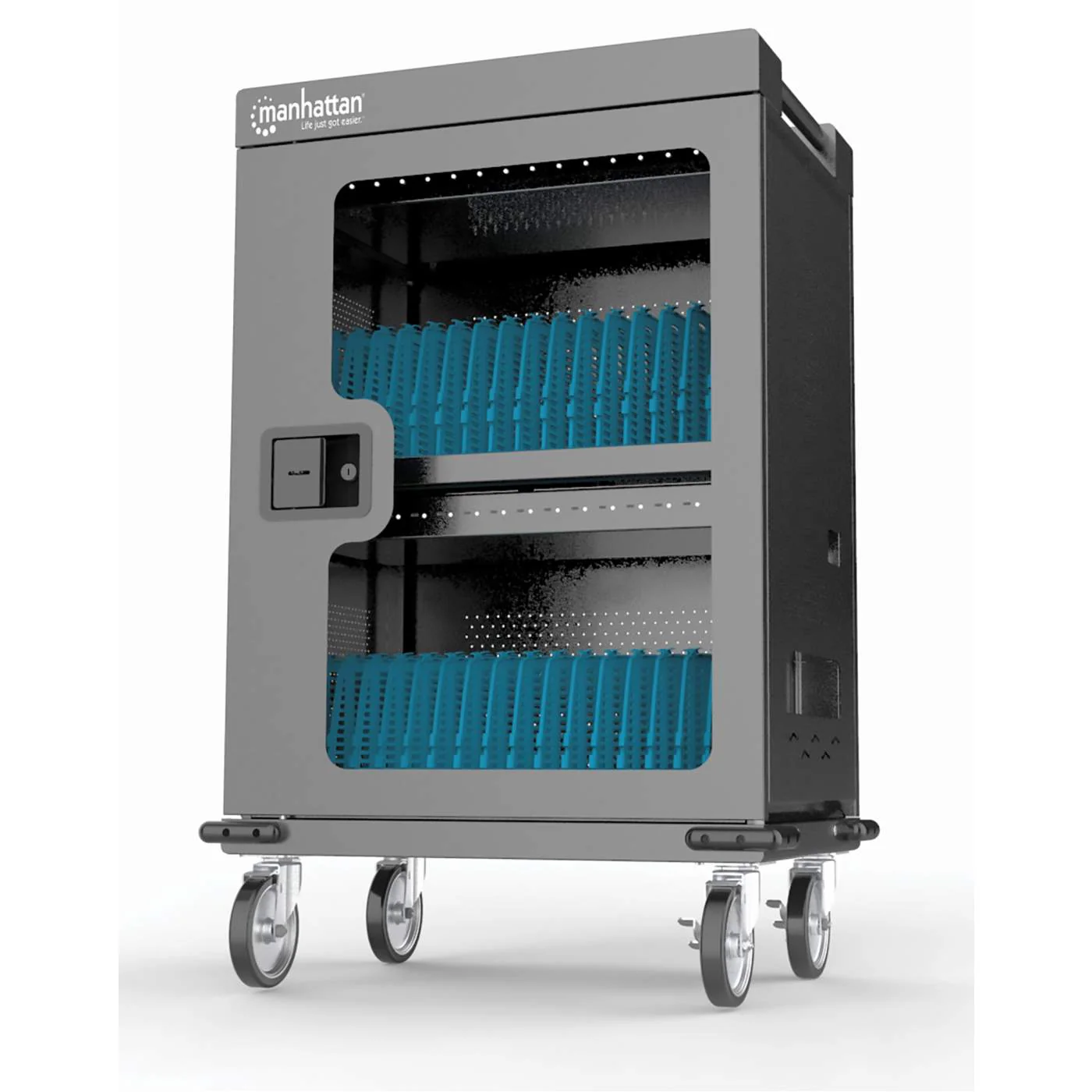 Manhattan Estación de Carga 102353, 32 Contactos AC, 240V, Negro