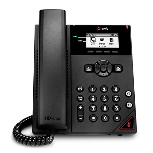Teléfono Alámbrico IP Polycom VVX 150, 2 Líneas, RJ45.