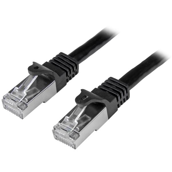 StarTech.com Cable Patch Cat6 S-FTP Blindado sin Enganches RJ-45 Macho - RJ-45 Macho, 2 Metros, Negro
