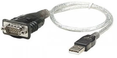 Cable adaptador Manhattan de USB a Serial, Incluye Software