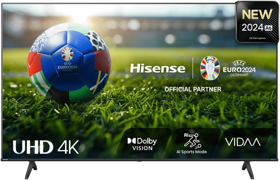 Hisense Smart TV LED A6NV 50", 4K Ultra HD, Negro