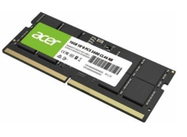 Memoria acer sd200 sodimm ddr5 16gb 5600mhz, 1.1v laptop (bl.9bwwa.414)