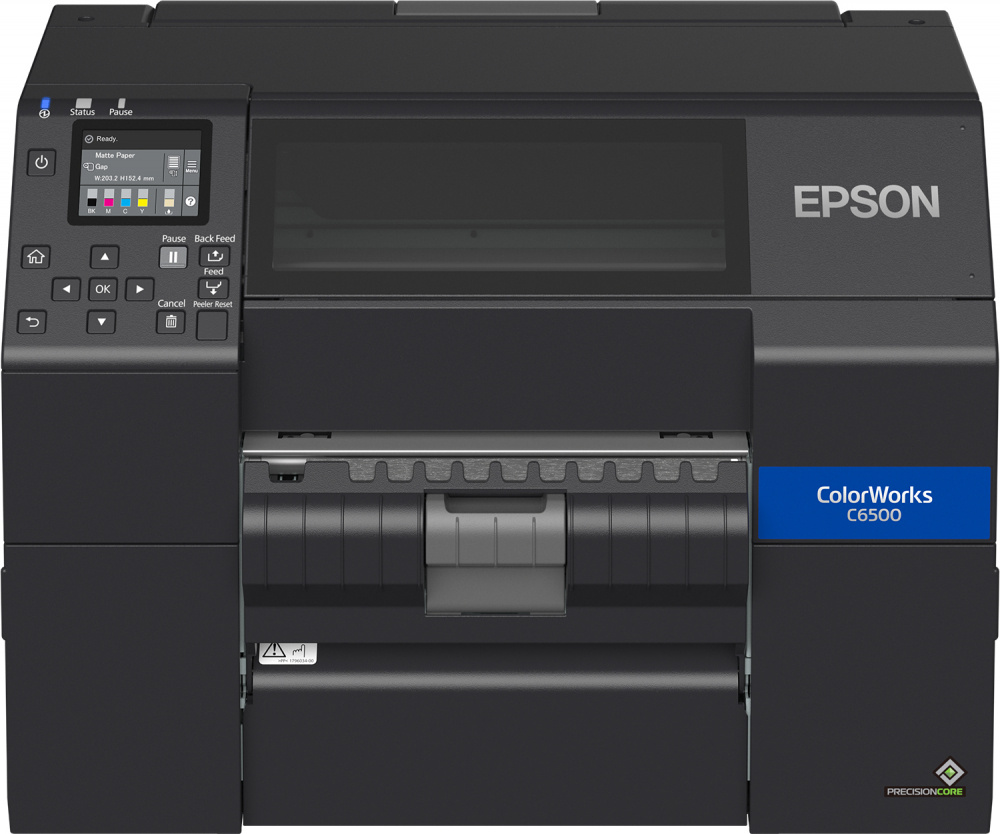 Epson ColorWorks CW-C6500P, Impresora de Etiquetas, Inyección de Tinta, 1200 x 1200DPI, Ethernet, USB, Negro