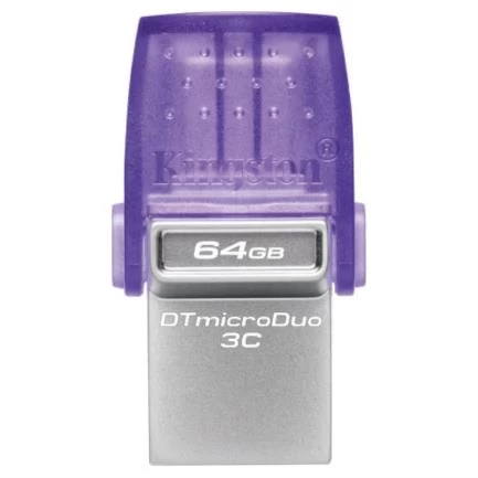 Memoria flash kingston 64gb microduo 3c usb type a-c (d...