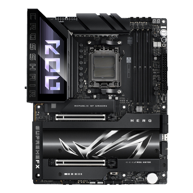 Tarjeta Madre ASUS ROG CROSSHAIR X870E HERO, ATX, Socket AM5, AMD X870E, 192GB DDR5, para AMD