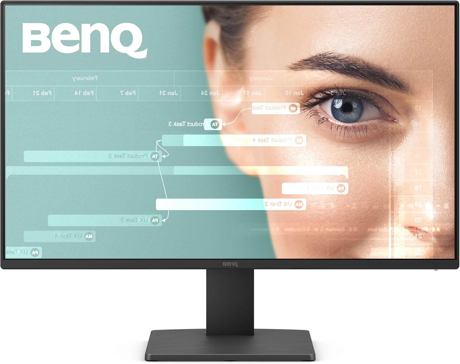 Monitor BENQ consumo GW2491, 23.8", 1920x1080, hdmi 1.4x1 display port 1.2x1, Negro, tecnologia eye care