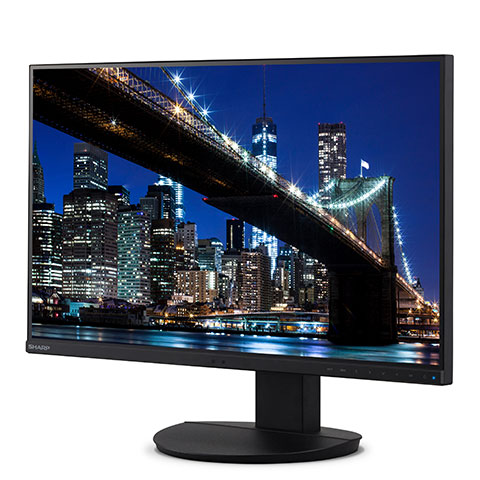 Monitor led sharp 27 ea272u, panel ips, 3840x2160 1000:1 1:69 400 cd/m2 hdmi dvi vga usb-c dp hdcp 110 % srgb; 81.6% adobergb, 78% ntsc