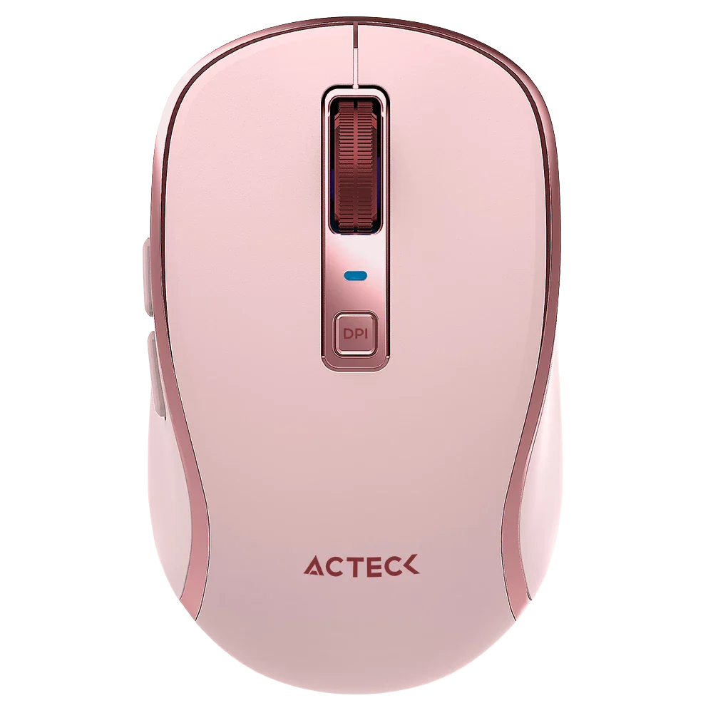 Mouse Acteck  Optimize Trip Pro Mi580 / Mouse Acteck Optimize Trip Pro Mi580, Inalambrico, Ultra Portable, Bluetooth, 1600 Dpi, 6 Botones, Recargable + Usb-C, Rosa, AC-939614