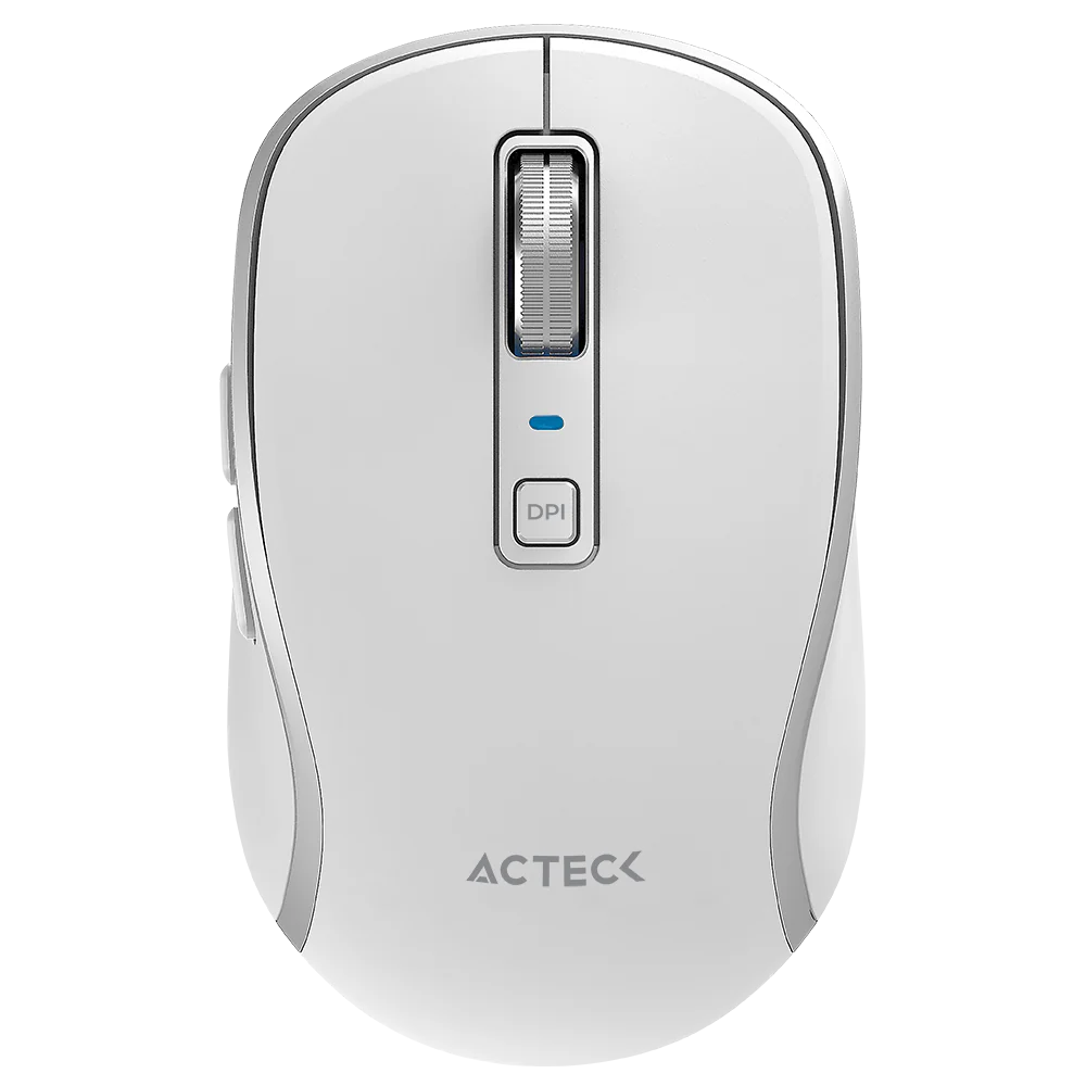 Mouse Acteck  Optimize Trip Pro Mi580 / Mouse Acteck Optimize Trip Pro Mi580, Inalambrico, Ultra Portable, Bluetooth, 1600 Dpi, 6 Botones, Recargable + Usb-C, Blanco, AC-939607