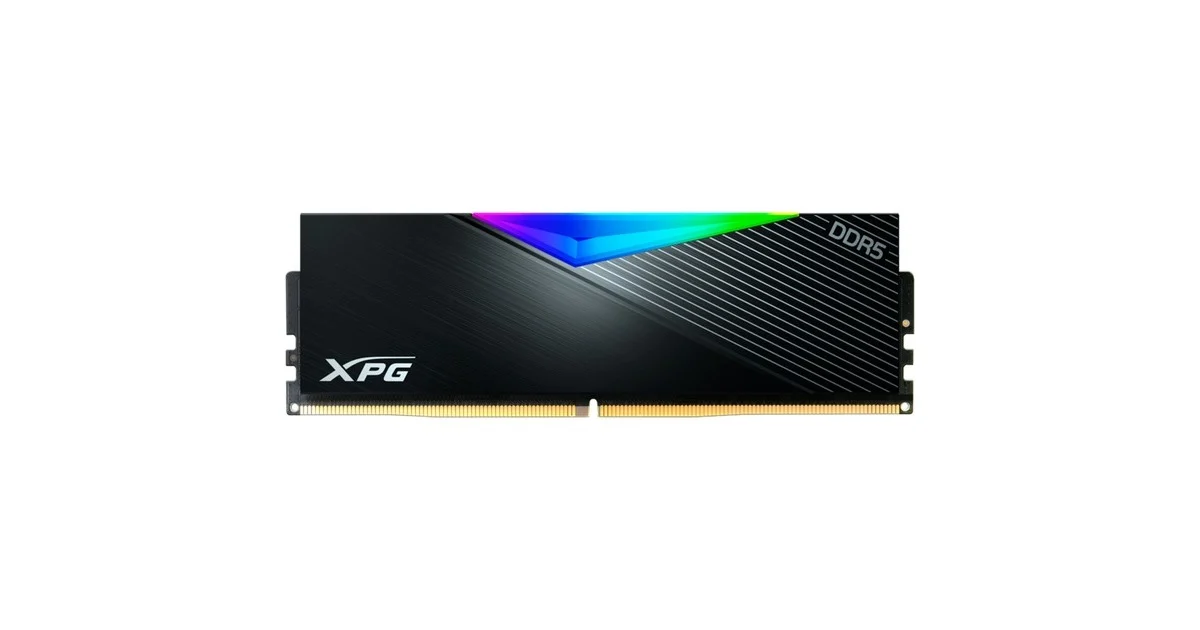 Memoria xpg lancer udimm ddr5 16gb pc5-64000 8000mhz cl38 1.45v rgb con disipador negro pc gammer/alto rendimiento (ax5u8000c3816g-dclarbk)