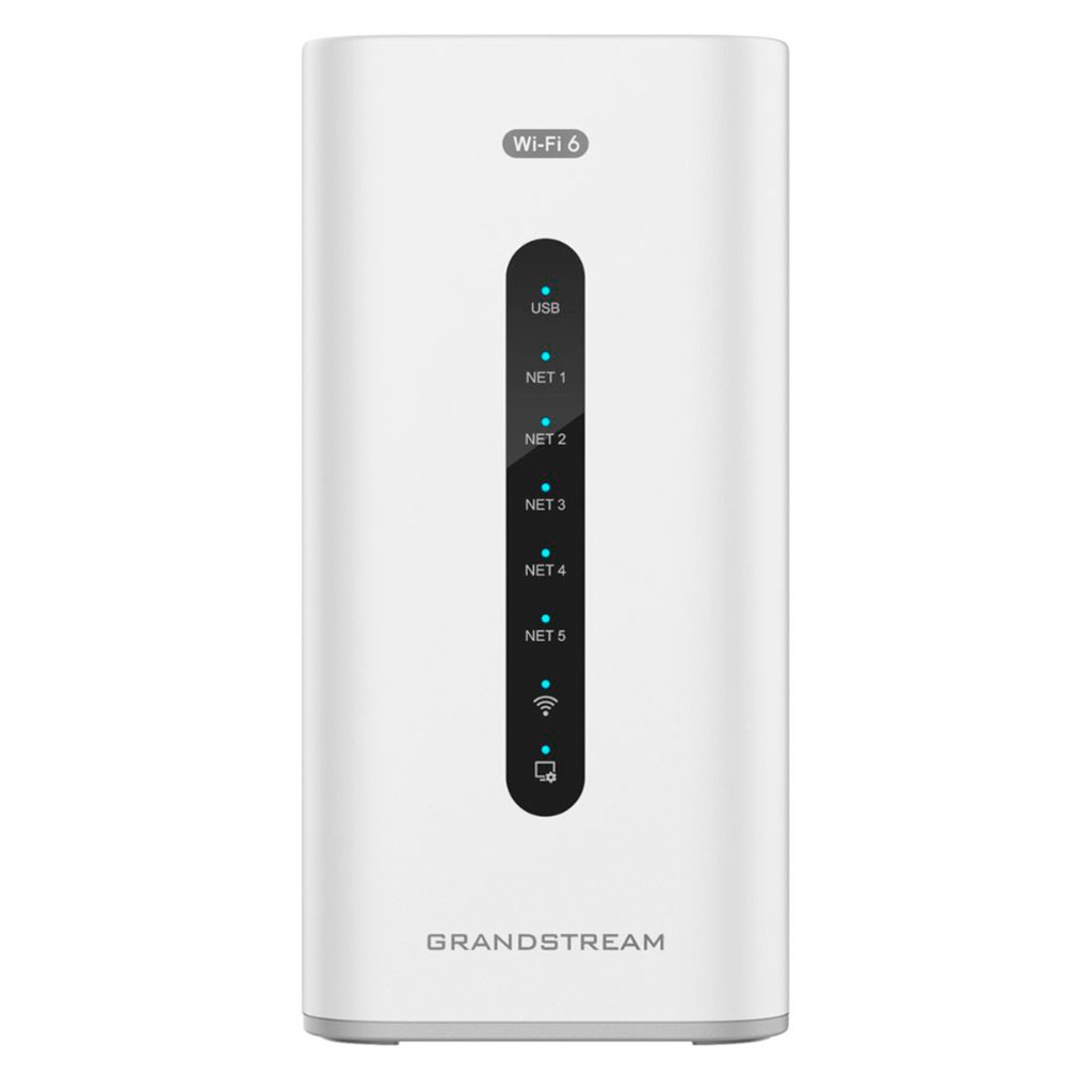 Grandstream GCC6010W, Dispositivo 4 en 1, Conmutador IP, Firewall, Ruteador VPN y Switch, 5xGigaEth, 4xPoE, 2xSFP, WiFI-6 y 1 USB