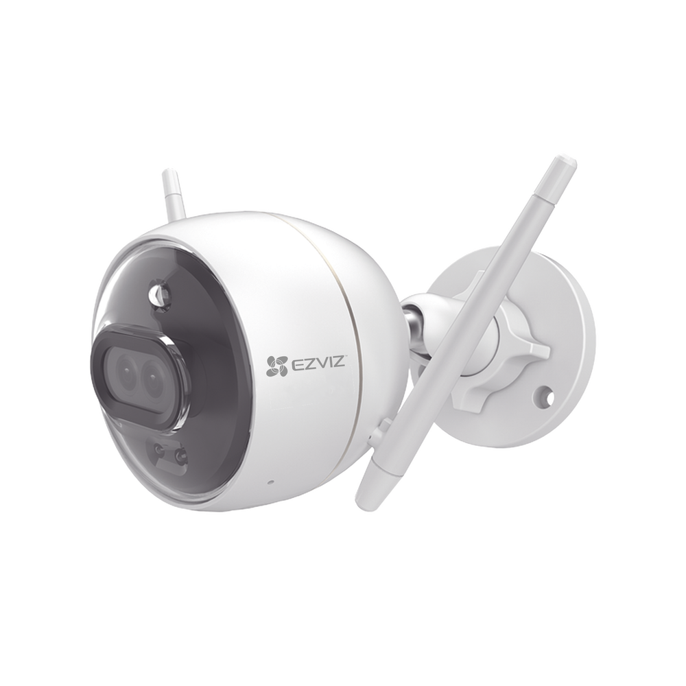 Bala ip 2 megapixel / wi-fi / doble lente / colores en oscuridad / notificacion a la app al detectar personas o vehiculos / grabacion en la nube / audio de dos vias / luz estroboscopica / si