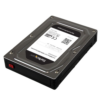 Startech.com caja adaptador de disco duro o ssd sata de 2,5" de hasta 12,5mm de altura para bahía de 3,5" - caja de almacenamiento - 2.5" - sata 6gb/s - sata 6gb/s - para p/n: s352bu33hr